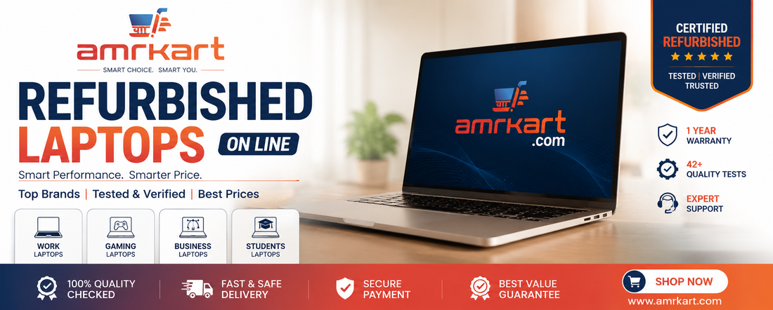 Amrkart is best refurbished laptops online solution for equipment 