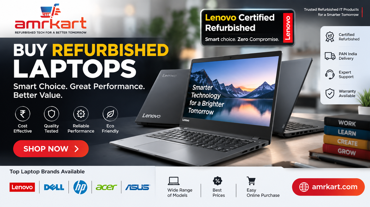 Lenovo certified refurbished laptop online - amrkart