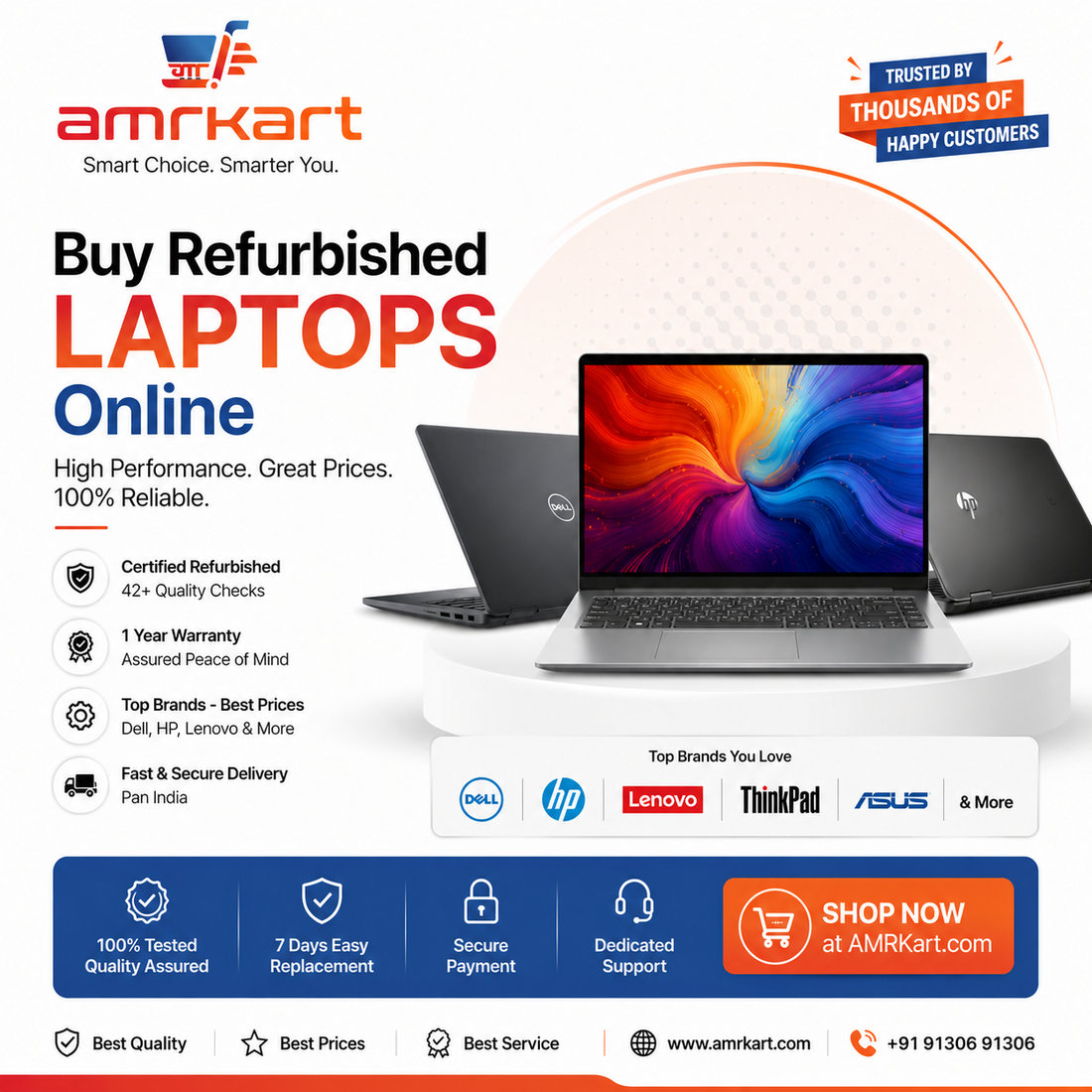 certified refurbished laptop near me at best price - amrkart.com