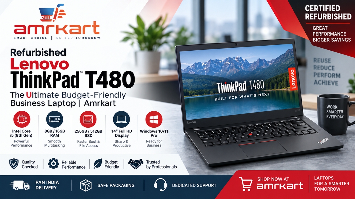 Refurbished Lenovo ThinkPad T480 | Amrkart