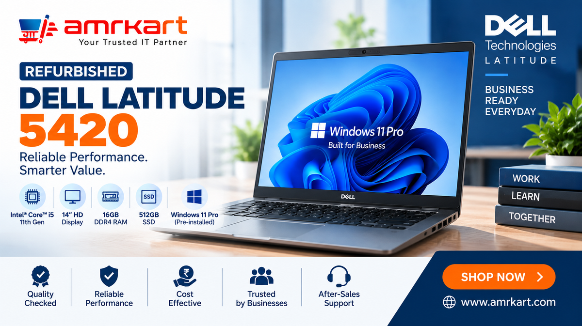 Dell Latitude 5420 Refurbished Laptop (Intel i5 11th Gen, 14" HD, Windows 11 Pro) — The Smartest Business Laptop Deal You'll Find Today