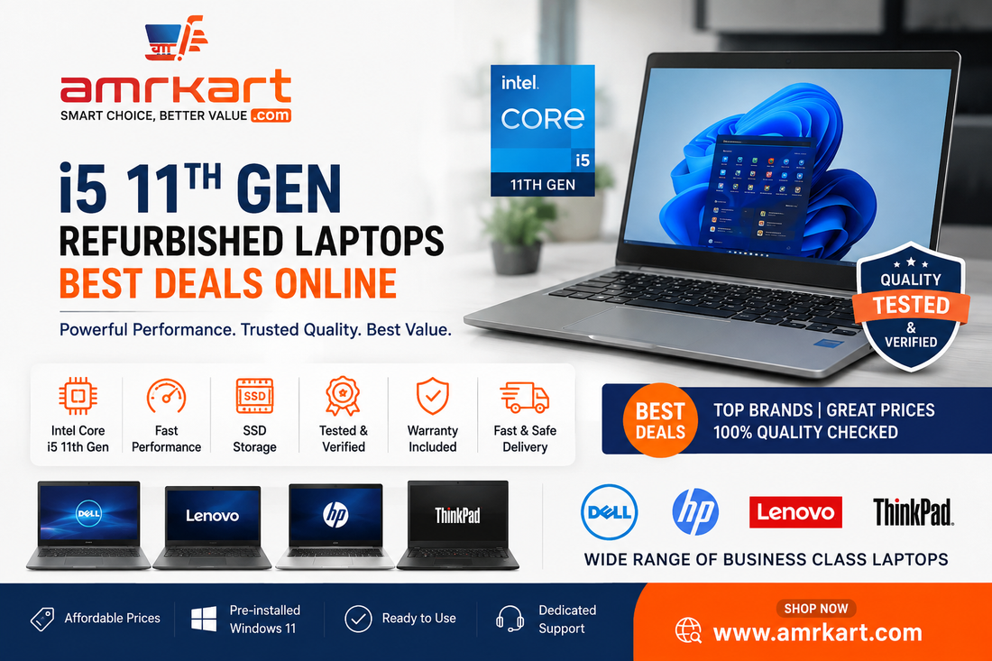 i5th 11th Generation Refurbished Laptops - www.amrkart.com