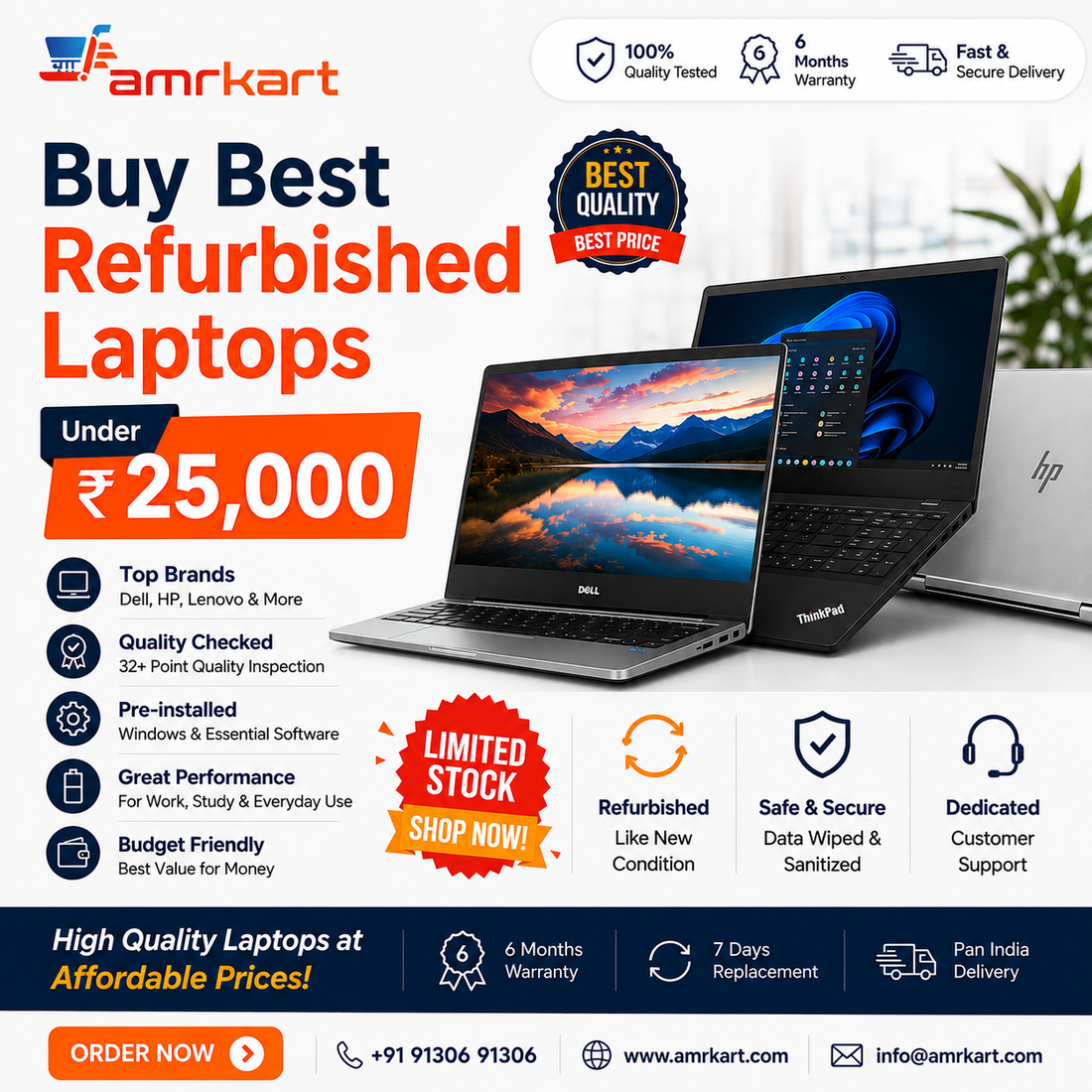 Best Refurbished Laptops Under 25000 for Students Starting College This August