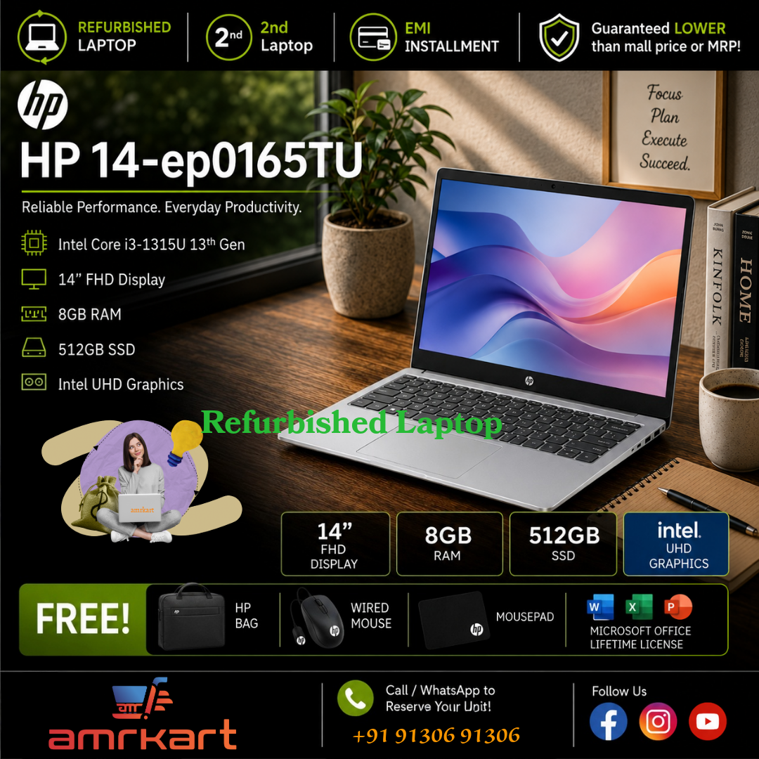 Hp 14 refurbished laptop -amrkart.com