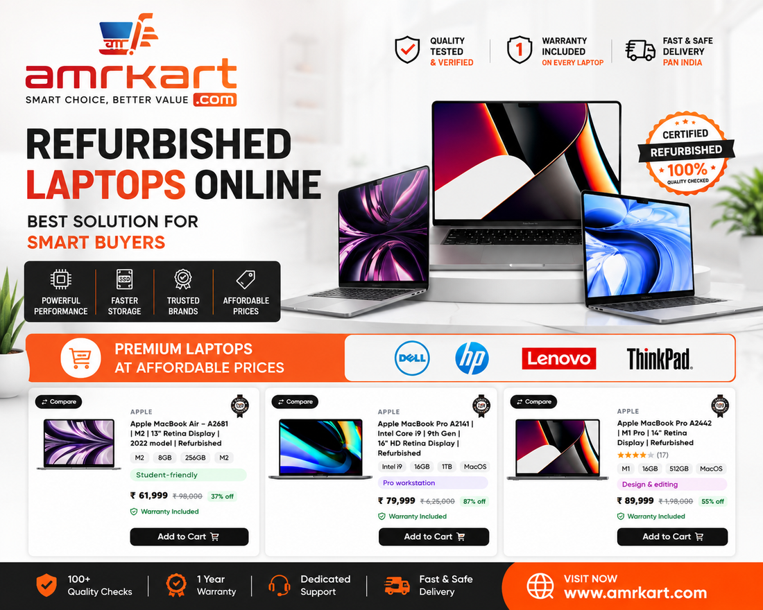 Certified Refurbished Laptop Near Me - Amrkart.com