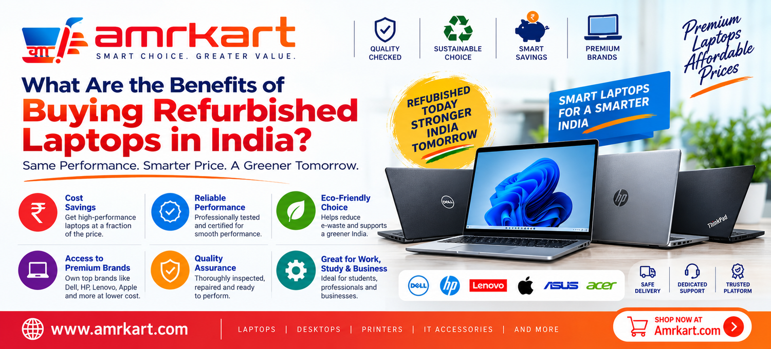 What Are the Benefits of Buying Refurbished Laptops in India? amrkart.com