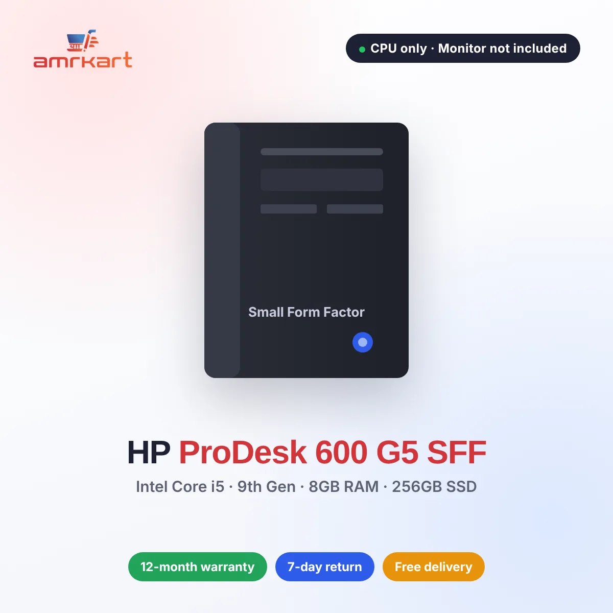 Refurbished HP ProDesk 600 G5 SFF Desktop laptop