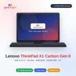 Refurbished Lenovo ThinkPad X1 Carbon Gen 6 – Intel Core i5 8th Gen, 8GB RAM, 256GB SSD, 14"